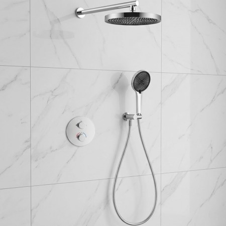 D117125011111C Flow Душова система прихованого монтажу для душу, на 2 споживачі, з термостатом, хром Devit