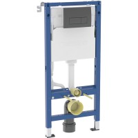 458.135.14.2 Duofix Комплект (3в1) інсталяції д/унітазу з кріпленням та клавішою Delta50 чорний мат  Geberit промо