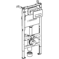 458.135.14.2 Duofix Комплект (3в1) інсталяції д/унітазу з кріпленням та клавішою Delta50 чорний мат  Geberit промо фото 1
