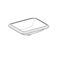 500.767.01.2 VariForm Умивальник прямокутний 50см, що монтується під стільницю, без отв. під змішува Geberit фото 1