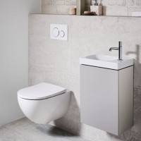 500.635.01.2 Acanto раковина 40 см, отвір праворуч, без перелива, білий (1 сорт) Geberit