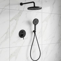 D117125001111MB Flow Душова система прихованого монтажу, на 2 споживачі, без термостату, чорний мато Devit