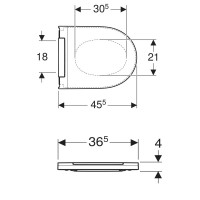 243.989.11.2 Сидіння з кришкою для унітаза Geberit One, кріплення зверху, SofClose, швидкоз'ємні крі Geberit фото 2