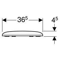 500.837.01.1 Сидіння з кришкою для унітаза Geberit iCon Square, дюропласт, з мікроліфтом (soft-close Geberit фото 2