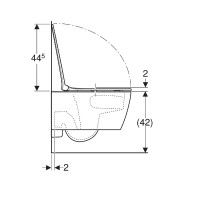 503.171.00.1 Smyle Square Комплект підвісного унітазу воронкоподібний, закрита форма, TurboFlush, з  Geberit промо фото 4
