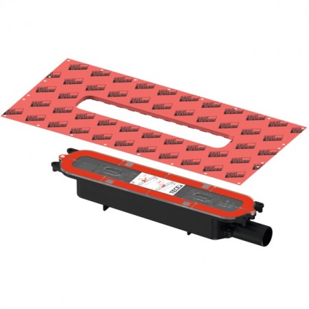 673001 TECEdrainprofile Сифон низький, DN 40, горизонтальний (1 сорт) Tece