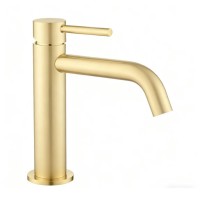 550534BG Flow Змішувач для раковини, brushed gold (1 сорт) Devit