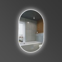 5446595 DO IT Дзеркало 950х650 овальне, з тачсенсором та LED підсвідкою (1 сорт) Devit