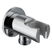 D113100000020C Flow Підключення для душового шлангу з тримачем ручного душу, хром (1 сорт) Devit фото 1