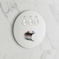 D114134010011BN Flow Змішувач на 3 споживачі з термостатом, для ванни/душу, прихованого монтажу, bru Devit фото 1