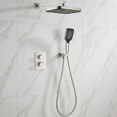 D117125011221BN Flow Душова система прихованого монтажу для душу, на 2 споживачі, з термостатом, bru Devit