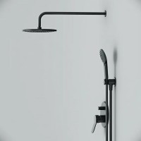 FB85A1RH22 X-Joy, набір: зм-ч д/в/душу, верх душ 220 мм,  душ.набір (ручн.душ, 120 мм, 3 р-ма), чорн AM.PM фото 5