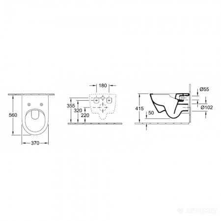 5614R001 SUBWAY 2.0 Унітаз підвісний DirectFlush (1 сорт) VILLEROY  BOCH