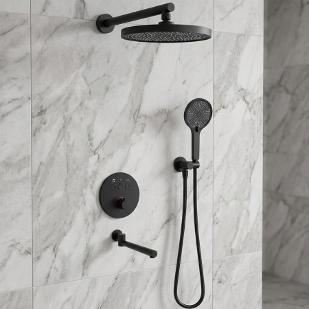 D117134011211MB Flow Душова система прихованого монтажу для ванни/душу, на 3 споживачі, з термостато Devit