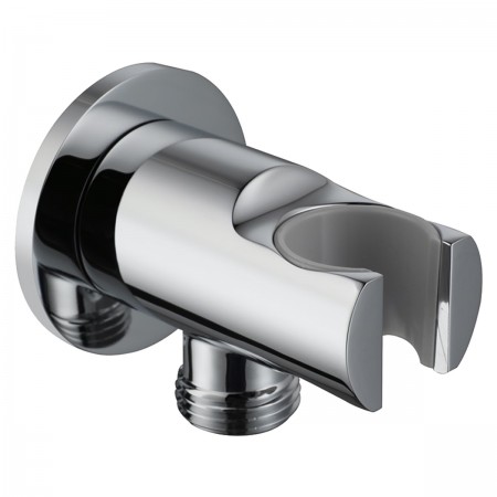 D113100000010C Flow Підключення для душового шлангу з тримачем ручного душу, хром (1 сорт) Devit