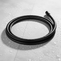 D113000001000BM Flow Душовий шланг з латунними гайками G1/2’’ довжиною 1,5 м, чорний матовий (1 сорт Devit фото 1