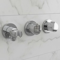 D114125300011C Flow Змішувач на 2 споживачі без термостату, для ванни/душу, прихованого монтажу, хро Devit фото 1