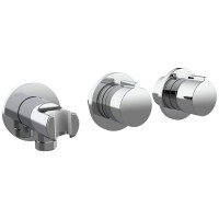 D114125300011C Flow Змішувач на 2 споживачі без термостату, для ванни/душу, прихованого монтажу, хро Devit фото 2