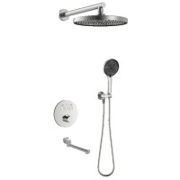 D117134011211BN Flow Душова система прихованого монтажу для ванни/душу, на 3 споживачі, з термостато Devit фото 2