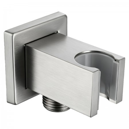 D113100000020BN Flow Підключення для душового шлангу з тримачем ручного душу, brushed nickel (1 сорт Devit