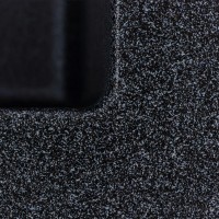 5050 GALAX  Кухонна мийка гранітна 500*500, кріплення, карбон (1 сорт) Valeso фото 5