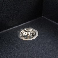 5050 GALAX  Кухонна мийка гранітна 500*500, кріплення, карбон (1 сорт) Valeso фото 4