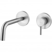 LIG006ST70 LIGHT Змішувач раковини, вилив 175 мм, сталь (1 сорт) Paffoni