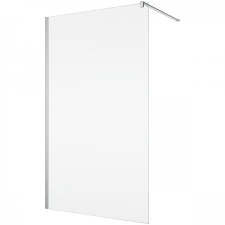 STR4PA61005007  WALK-IN EASY Душова фіксована перегородка 1000*2000, скло 6 мм,  прозоре, профіль хр Ronal