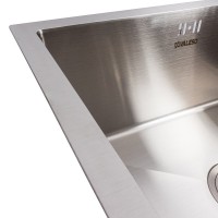 CM 54*44 Handmade Кухонна мийка 540*440*220, сифон, корзина, дошка, кріплення нержавійка (1 сорт) Valeso фото 2