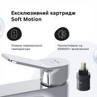 F85A02100 X-Joy S, змішувач для умивальника, хром (1 сорт) AM.PM фото 5