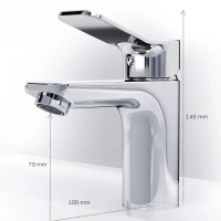 F85A02100 X-Joy S, змішувач для умивальника, хром (1 сорт) AM.PM фото 2