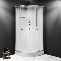W94C-401-090MT	  X-Joy, Душова кабіна 90x90, профіль мат.хром, скло прозоре (1 сорт) AM.PM фото 3
