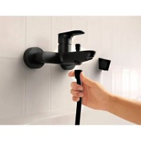 72440670 Rebris S Змішувач д/ванни, чорний матовий (1 сорт) HANSGROHE фото 3