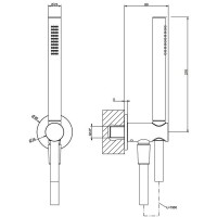 63329-030 ANELLO Душовий набір, Copper PVD (1 сорт) GESSI фото 1