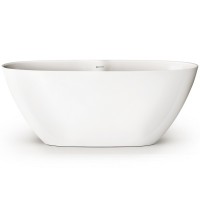 VAPERL/00 Perla Ванна окремостояча 160*75 см з литого (штучного) каменю, з інтегрованим сифоном, кол PAA