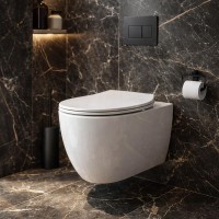 3020155 ACQUA NEW Унітаз підвісний безобідковий, тонка кришка soft-close, quickfix( 2пак) (1 сорт) Devit фото 2