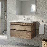 7570 Вінтаж (аліканте) Тумба підвісна з раковиною-80 Frame (1 сорт) Аква Родос фото 9