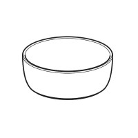 510.056.00.1 Aniara Накладна раковина, круглої форми d=35см, без отв. для зміш., без переливу, колір Geberit фото 1