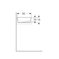 510.056.00.1 Aniara Накладна раковина, круглої форми d=35см, без отв. для зміш., без переливу, колір Geberit фото 4