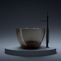 V047FU CAMELIA Ванна з епоксидної  смоли 180 x 85 x 50h, прозора (1 сорт) TREESSE фото 4