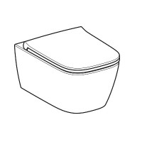 503.171.00.1 Smyle Square Комплект підвісного унітазу воронкоподібний, закрита форма, TurboFlush, з  Geberit промо фото 1