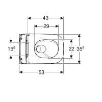 503.171.00.1 Smyle Square Комплект підвісного унітазу воронкоподібний, закрита форма, TurboFlush, з  Geberit промо фото 2