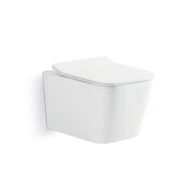 DLI30401111W Linea Підвісний безобідковий унітаз з кришкою soft-close та Vortex Flush, білий (1 сорт Devit