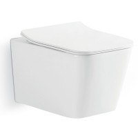 DLI30401111W Linea Підвісний безобідковий унітаз з кришкою soft-close та Vortex Flush, білий (1 сорт Devit фото 1