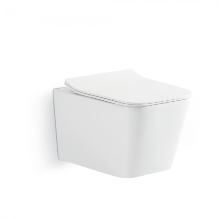 DLI30401111W Linea Підвісний безобідковий унітаз з кришкою soft-close та Vortex Flush, білий (1 сорт Devit