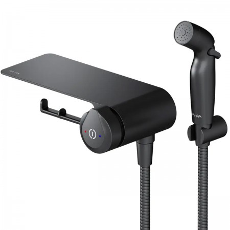 F0H85A822 X-Joy TouchReel, гіг набір зі зм-ем д/душ з полиц, трим туал.папер, гіг.душ,тримач, чорний AM.PM