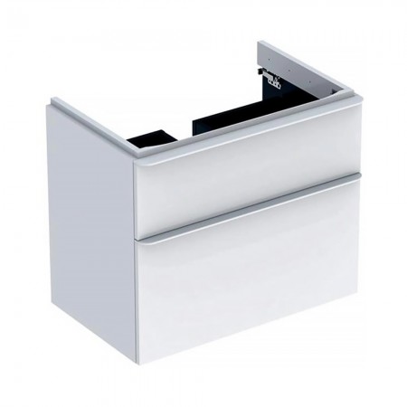 500.353.00.1 Smyle Square Шафка під умивальник 75см, з двома шухлядами, колір білий глянець (1 сорт) Geberit