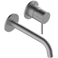 Z00730000094005 TEO Зовнішня частина змішувача для раковини 185 мм., SATIN NICKEL (1 сорт) Bossini