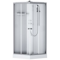 W94C-403-090MT	  X-Joy Кабіна душова 90x90, профіль мат.хром, скло прозоре (1 сорт) AM.PM