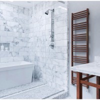 WWFIE090050K9M5E8P Рушникосушка електрична Terma Fiona One 900*500, колір чорний мат (RAL 9005), при Terma фото 2